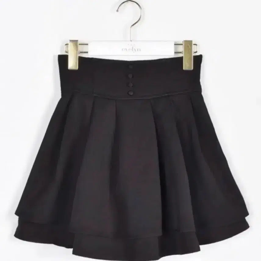 [BUNJANG] Evelyn Double Flare Mini Skirt Black / evelyn 에블린 더블 플레어 미니 스커트 블랙 양산형 지뢰계 스나계 미셸마카롱 grl 그레일 다리치 안미르 버블즈 리즈리사