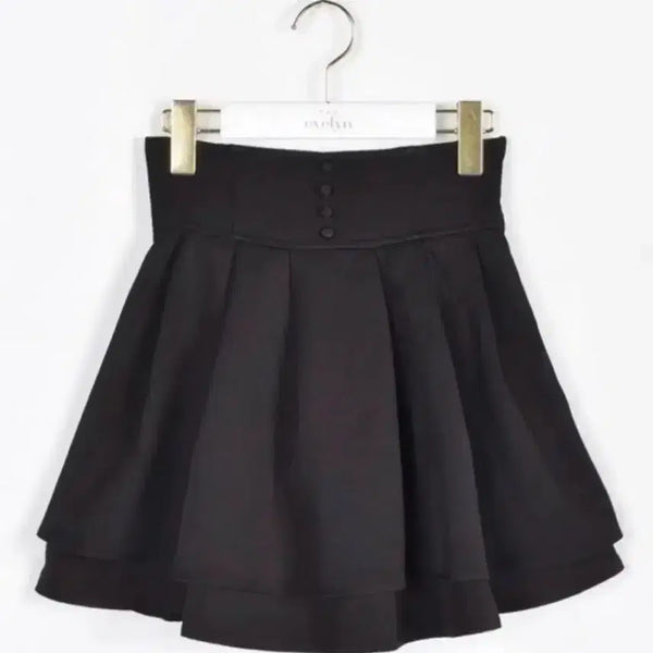 [BUNJANG] Evelyn Double Flare Mini Skirt Black / evelyn 에블린 더블 플레어 미니 스커트 블랙 양산형 지뢰계 스나계 미셸마카롱 grl 그레일 다리치 안미르 버블즈 리즈리사