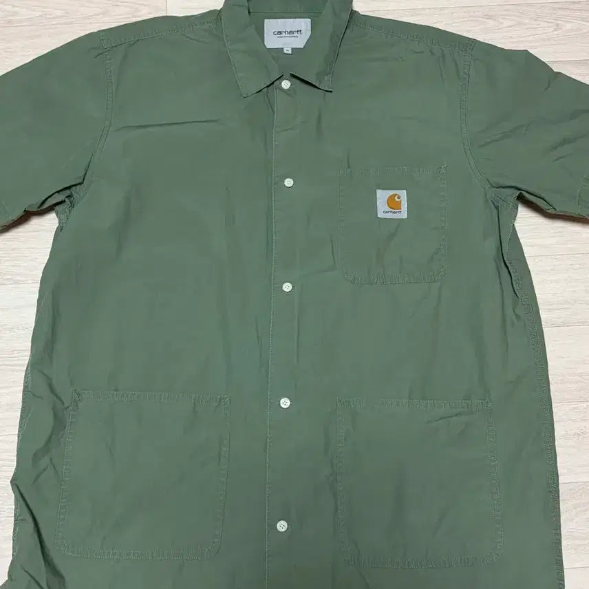 [BUNJANG] Carhartt WIP Short Sleeve Shirt Khaki / [XL] 칼하트윕 반팔 셔츠