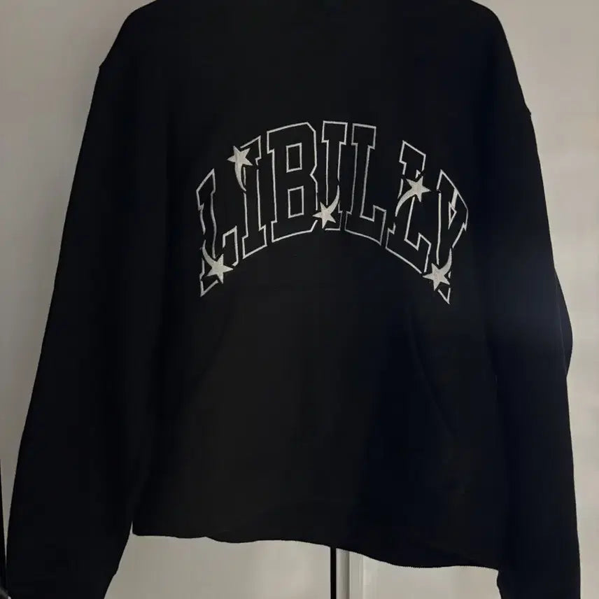 [BUNJANG] Libilly Embroidered Hoodie Black / 리빌리 후드티 libilly hoodie