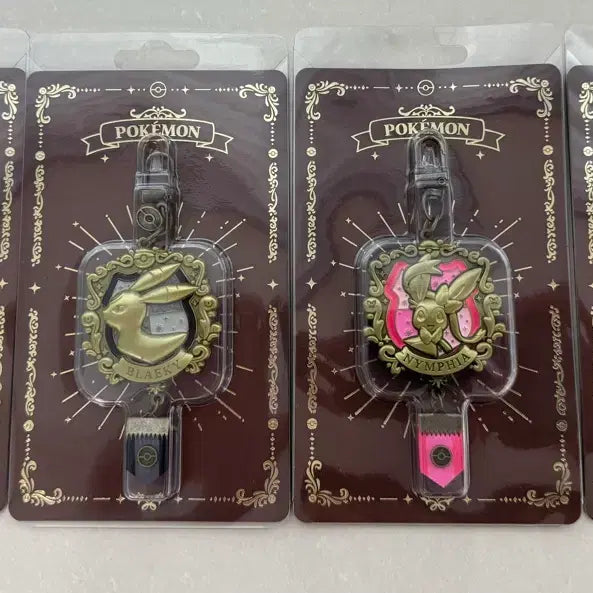 [BUNJANG] Umbreon, Sylveon, Glaceon Metal Keyring Bundle Set (Sealed) / 블래키 에브이 님피아 글레이시아 메탈 키링 미개봉 일괄