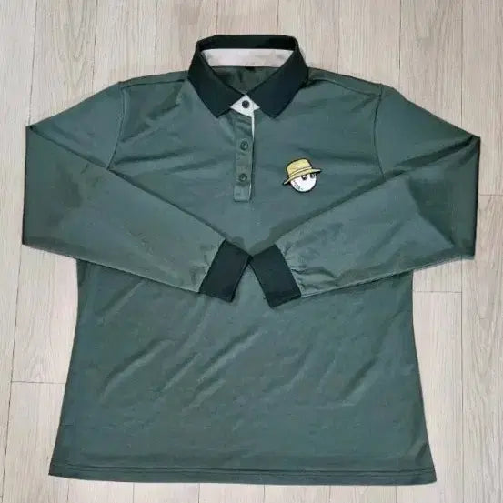[BUNJANG] Malbon Golf Long Sleeve Polo Shirt (Size 105) / 말본 골프웨어 카라 긴팔 티셔츠 105. 가슴단면 55