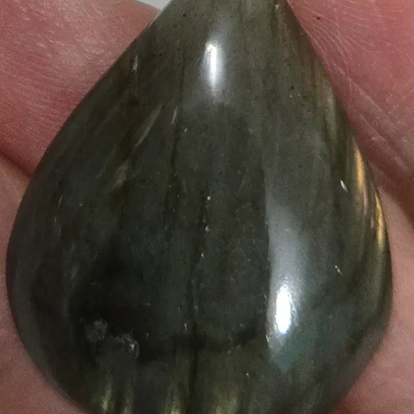 [BUNJANG] Labradorite Raw Stone Drop Pendant / 레브라도라이트 원석