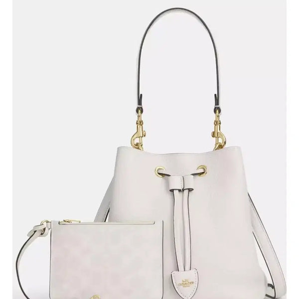 [BUNJANG] Coach Rowan Bucket Bag Signature Canvas Leather Mix / 52% 할인(새상품)코치 로완 버킷백
