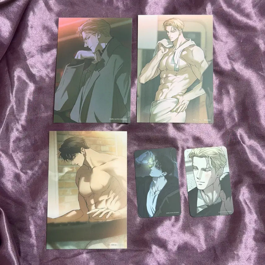 [BUNJANG] Flashlight MoFun Lucky Draw Postcard Set / 플래시라이트 모펀 1특 엽서 3종, 방포 2종
