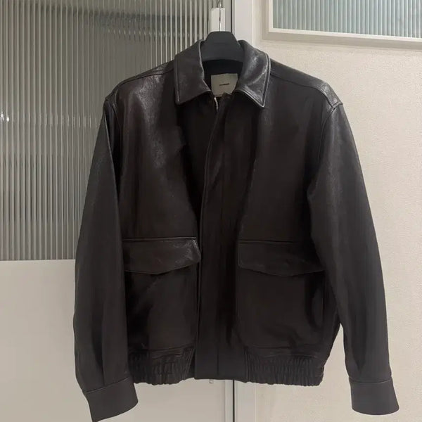 [BUNJANG] The Row A2 Leather Dark Brown Jacket / 인더로우 레더 a2 다크브라운 2