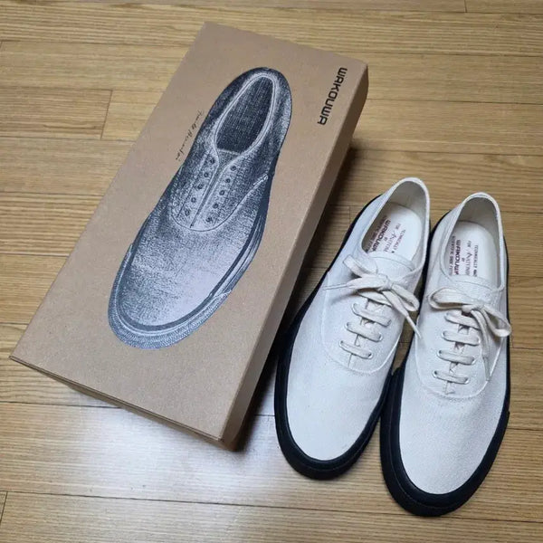 [BUNJANG] Anatomica Wakouwa Deck Shoes Black Sole Natural White Black Size 265 / 아나토미카 와쿠와 덱슈즈 블랙솔 내츄럴 흰검 265 사이즈