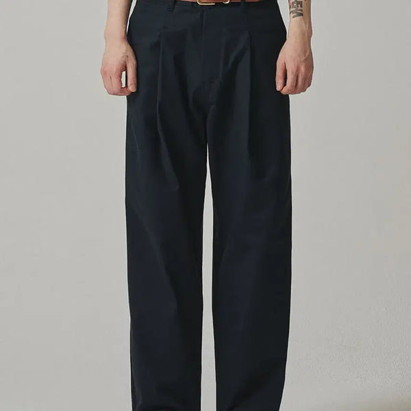 [BUNJANG] Zero Cotton One-Tuck Pants Navy M / 제로 코튼 원턱 팬츠 네이비 M