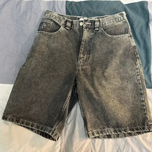 [BUNJANG] Polar Skate Co. Big Boy Shorts Silver Black S / 폴라스케이트 빅보이 쇼츠 실버블랙 S 중고 팝니다.