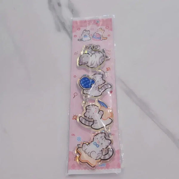 [BUNJANG] Cat Acrylic Charm Set / 고양이 줄줄이 아크릴