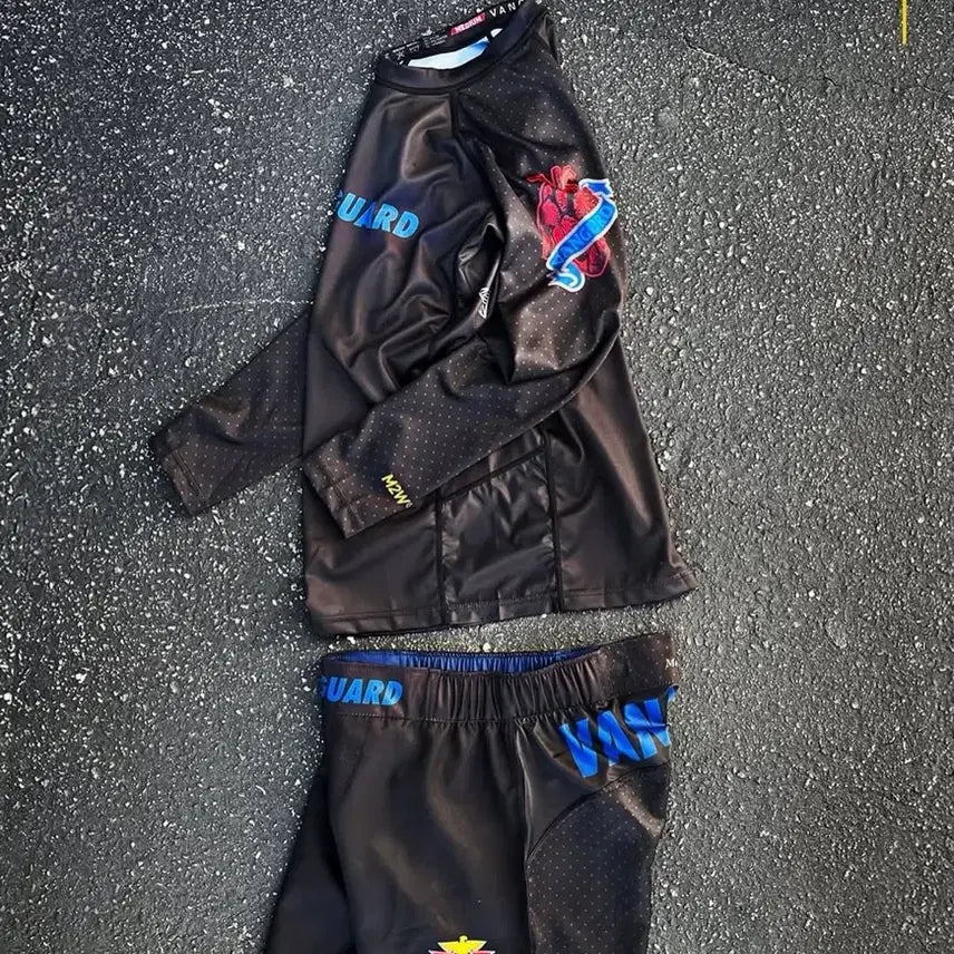 [BUNJANG] Vanguard COMP MUNDIAL RASHGUARD V2 Black Set / (셋트) 주짓수 래쉬가드 뱅가드 vanguard