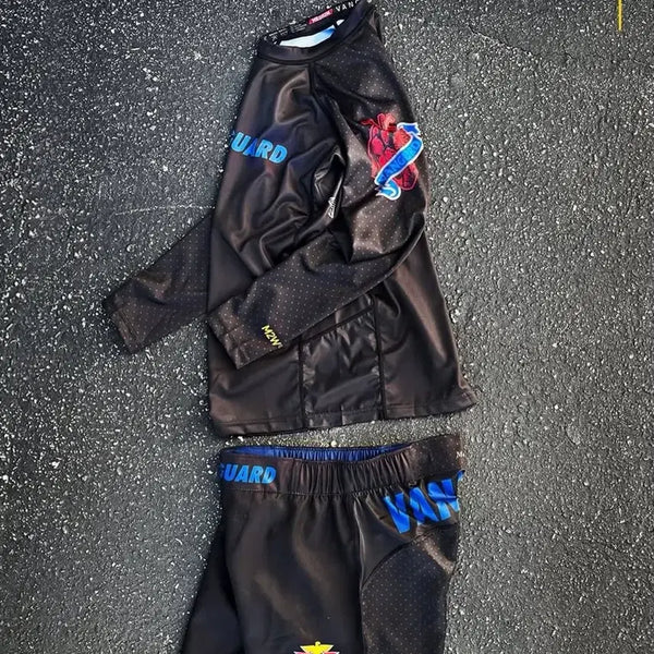 [BUNJANG] Vanguard COMP MUNDIAL RASHGUARD V2 Black Set / (셋트) 주짓수 래쉬가드 뱅가드 vanguard