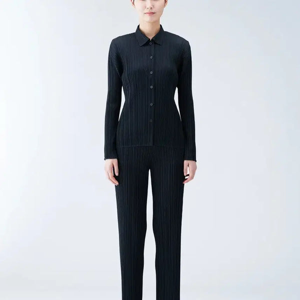 [BUNJANG] Pleats Please Basic Shirt Size 4 (Domestic Label) / 플리츠 플리즈 베이직 셔츠 국내라벨 4사이즈