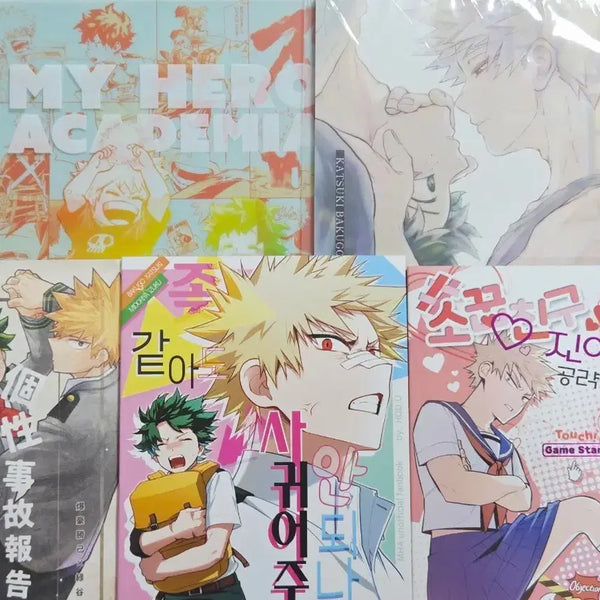 [BUNJANG] My Hero Academia Doujinshi Original Art Exhibition Clear File Set (Deku x Bakugo) / 나의 히어로 아카데미아 동인지 원화전 클리어파일 나히아 히로아카 미도리야 바쿠고 캇데쿠