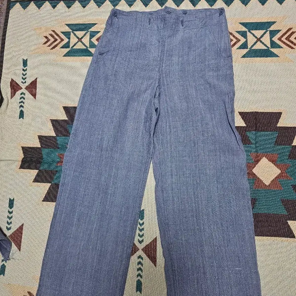 [BUNJANG] Original 1950s French Navy Flap Sailor Pants (Size 33-34) / 오리지널 50년대 프렌치해군 플랩 세일러팬츠(33~34사이즈)