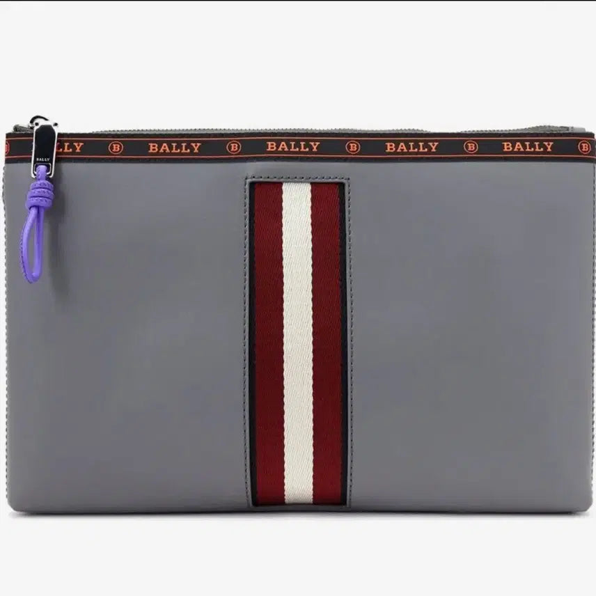 [BUNJANG] Bally Men's Leather Clutch Bag - Grey / 발리 남성 클러치백 그레이