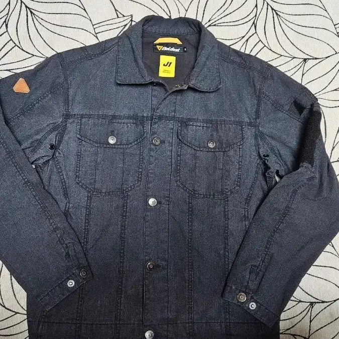 [BUNJANG] Boldest Work Early Model Utility Black Denim Trucker Jacket (Black Indigo) / 볼디스트 워크 초기형 유틸리티 흑데님 트러커 자켓 (블랙 인디고) 95사이즈
