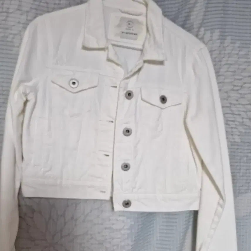 [BUNJANG] White Cropped Jacket / 화이트 쏫자켓