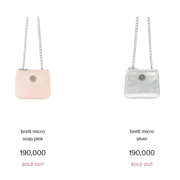 [BUNJANG] Minitmute Micro Mini Bag Silver / 미닛뮤트 마이크로 미니 실버
