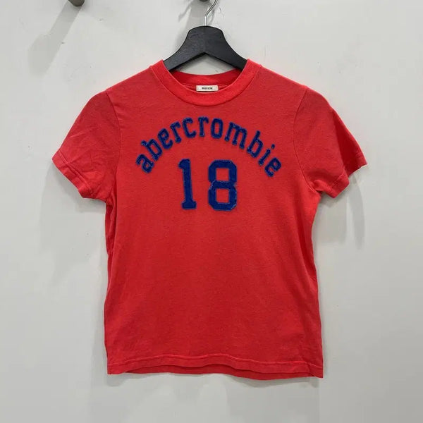 [BUNJANG] Abercrombie & Fitch Cropped T-Shirt / 아베크롬비 크롭 반팔티 r4376