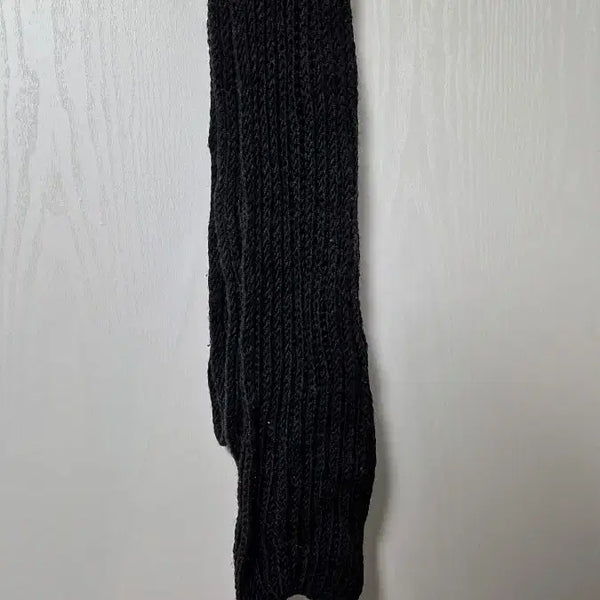 [BUNJANG] Black Knit Scarf / 검정색 니트 머플러