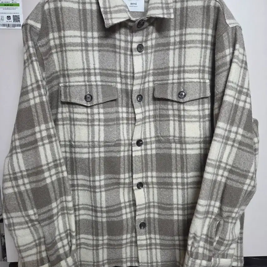 [BUNJANG] AMI Check Pattern Jacket / 아미 체크 자켓