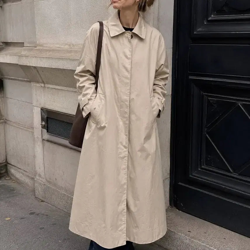 [BUNJANG] Ame Studio Beige Trench Coat / Ame Studio의 베이지색 트렌치코트