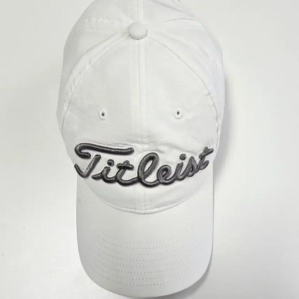 [BUNJANG] Titleist Golf Cap White Polyester Blend / 타이틀리스트 골프 모자 화이트