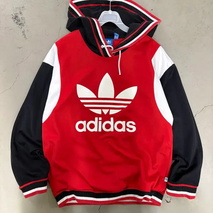 [BUNJANG] Adidas Big Logo Hoodie / 만원샵 아디다스 빅로고 후드티 90