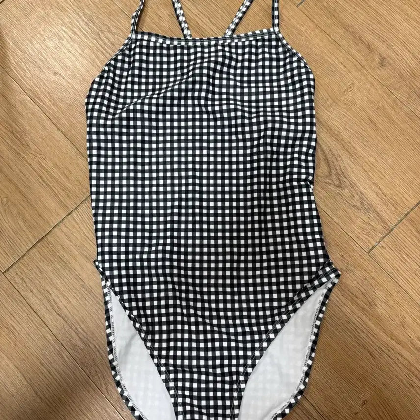 [BUNJANG] Fulltime Checktime Swimsuit Black XL / 풀타임 체크타임 수영복 블랙 XL