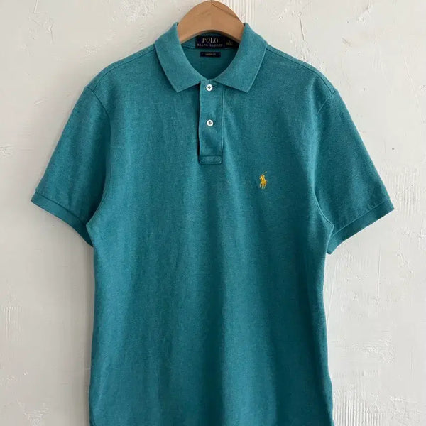 [BUNJANG] Polo Ralph Lauren New Teal PK Collar T-Shirt / Polo 폴로 랄프로렌 신형 청록 PK 카라티