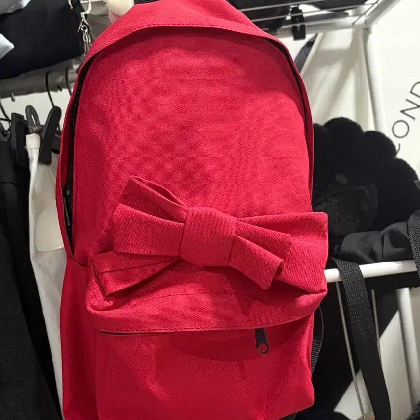 [BUNJANG] Comme des Garçons Girl Ribbon Backpack Red / 꼼데가르송 걸 리본 백팩 레드