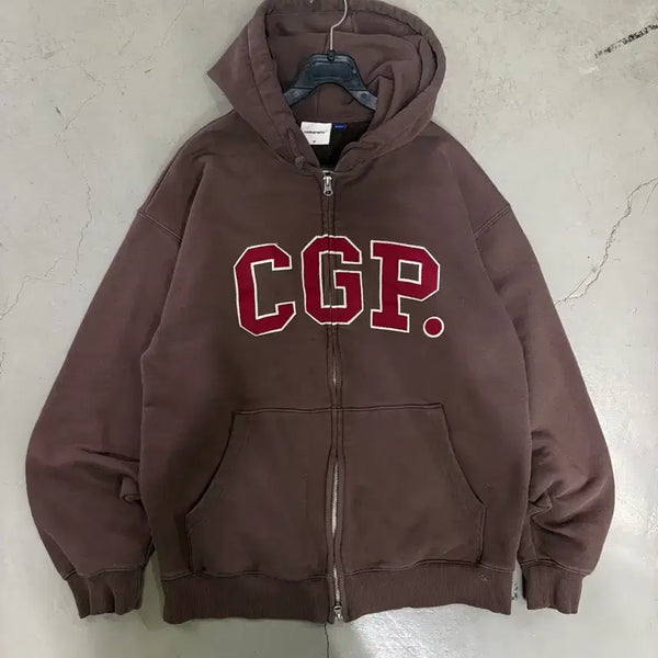 [BUNJANG] Code:Graphee Logo Hoodie Zip-up M / 만원샵 코드그라피 로고 후드집업 M