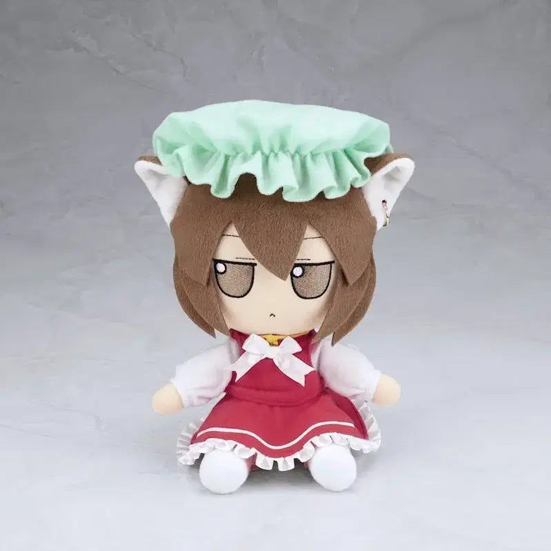 [BUNJANG] Touhou Project Chen Humo Humo Plush (Unsealed) with Sealed Can Badge / [개봉품] 동방프로젝트 첸 후모후모 인형