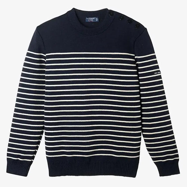 [BUNJANG] Saint James Striped Knit Sweater / 세인트제임스 스트라이프 니트 (L)