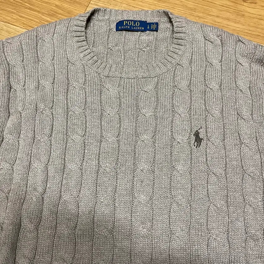 [BUNJANG] Polo Ralph Lauren New Cable Knit Sweater Beige L (105) / 폴로랄프로렌 신형 케이블니트 꽈배기니트 베이지 L사이즈(105사이즈)