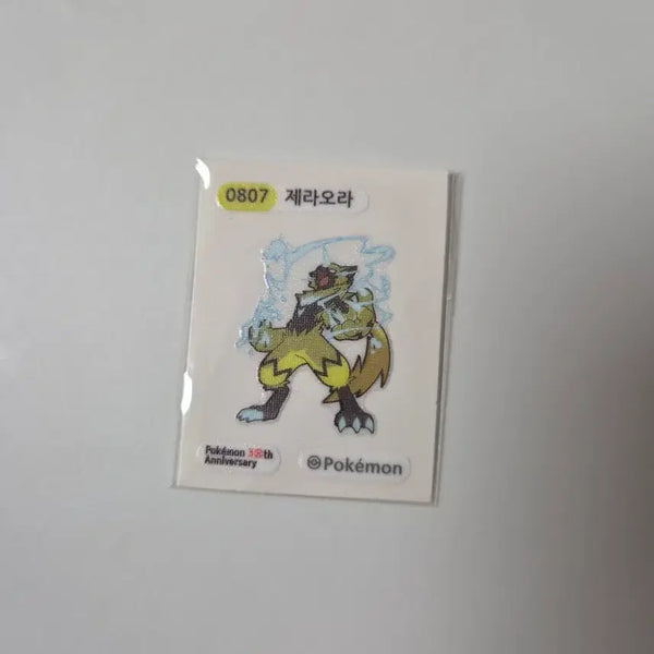[BUNJANG] Pokemon 30th Anniversary Je-ra-oh-ra Sticker / 포켓몬스터 0807 제라오라 30주년 띠부씰