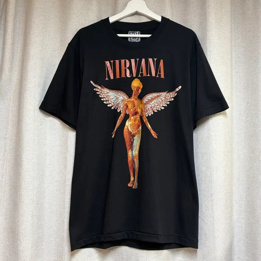 [BUNJANG] Nirvana In Utero Angel Artwork Band T-Shirt / The MAXX ROCK 너바나 락밴드 티셔츠 L