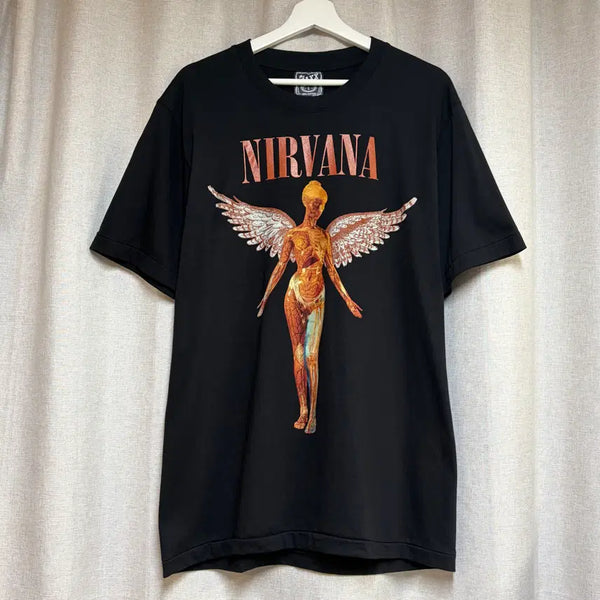 [BUNJANG] Nirvana In Utero Angel Artwork Band T-Shirt / The MAXX ROCK 너바나 락밴드 티셔츠 L