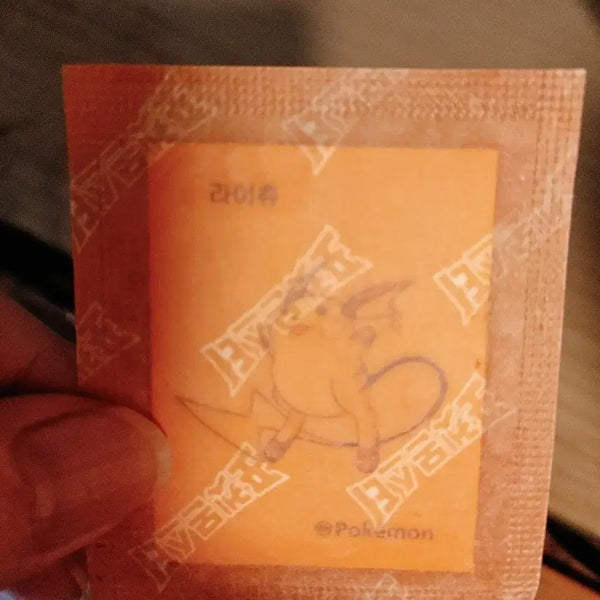 [BUNJANG] Pokemon Raichu Sticker (Sealed) / 포켓몬 띠부씰 라이츄 미개봉