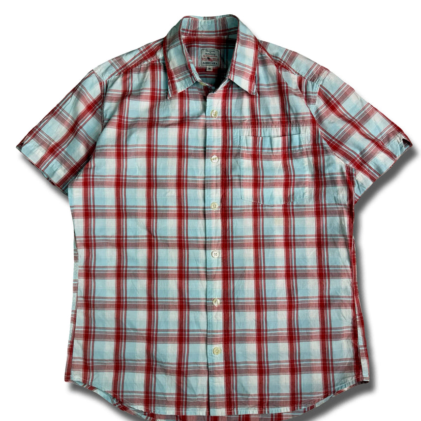 [BUNJANG] Avirex Classic Check Short Sleeve Shirt / 아비렉스 클래식 체크 반팔 셔츠
