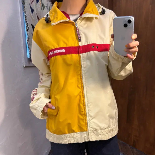 [BUNJANG] Quiksilver Colorblock Hooded Windbreaker Jacket / 퀵실버 배색 후드 바람막이 자켓 (h281)