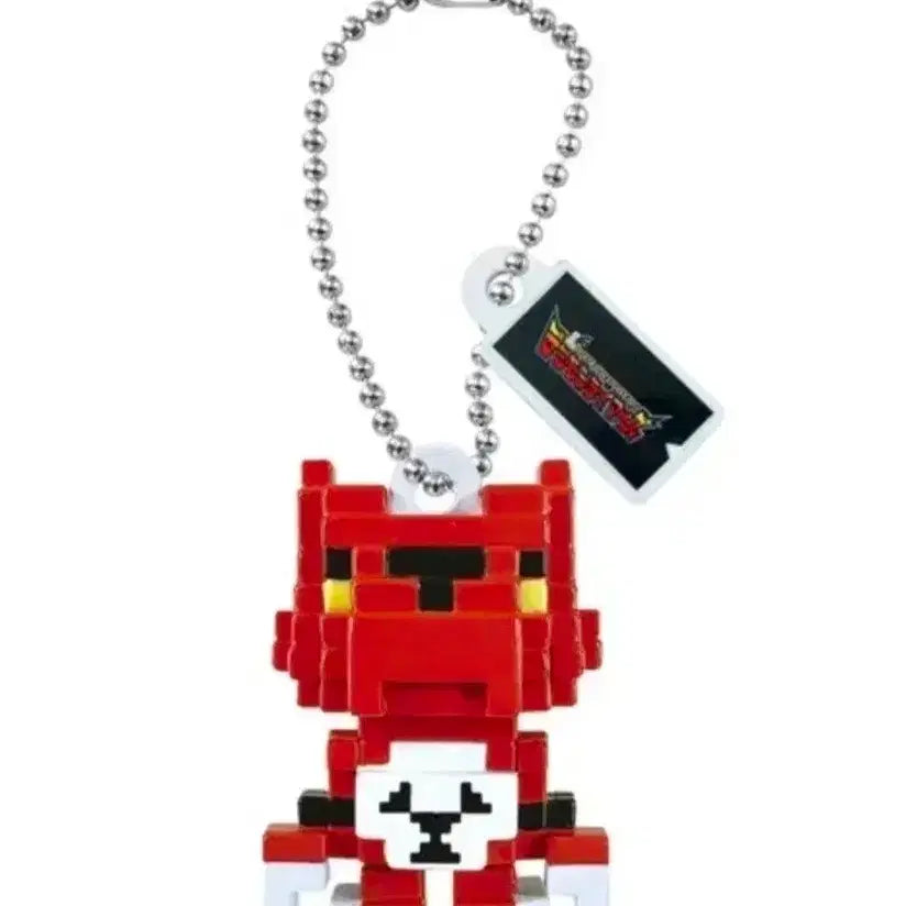 [BUNJANG] Digimon Guilmon Pixel Art Figure Keychain / 디지몬 길몬 도트 가챠