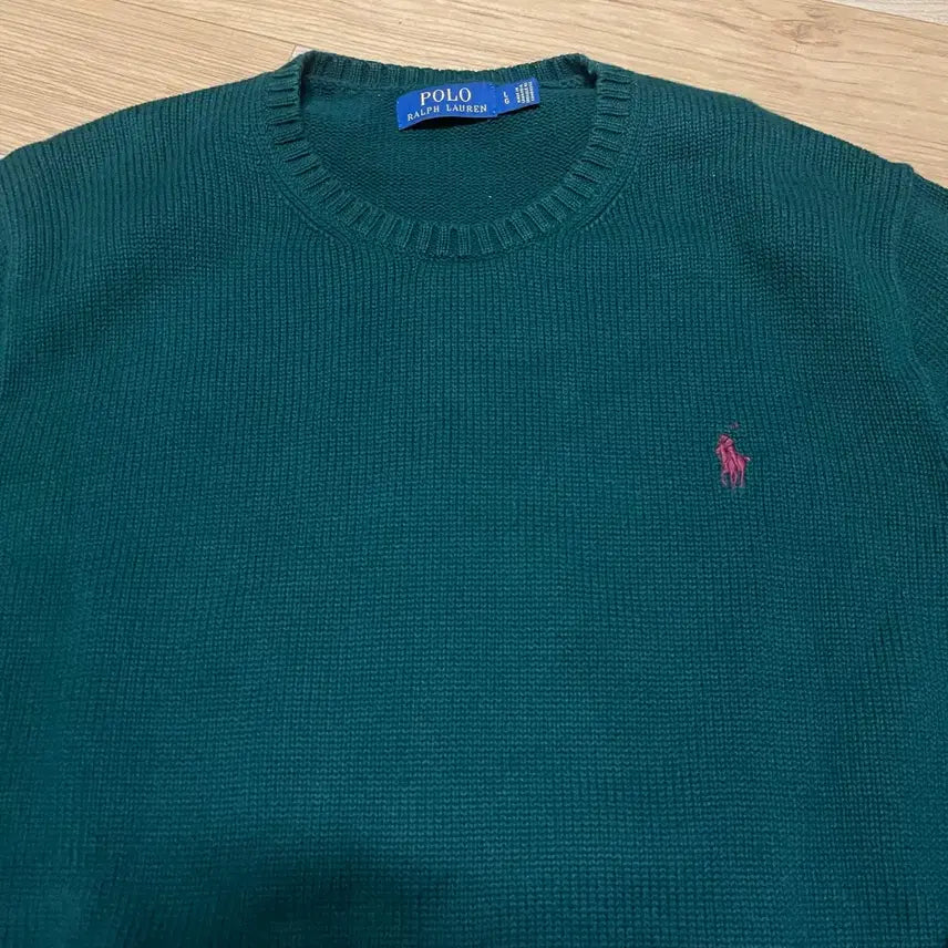 [BUNJANG] Polo Ralph Lauren Round Knit Green L (105) / 폴로 라운드 니트 그린 L사이즈 (105사이즈)