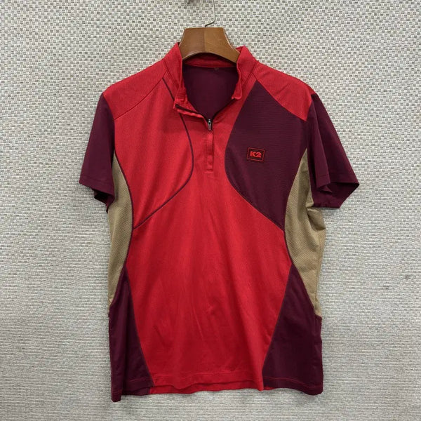 [BUNJANG] K2 Functional Half-Zip T-Shirt Size 105 / K2 등산 기능성 반집업 반팔티 105 D04601