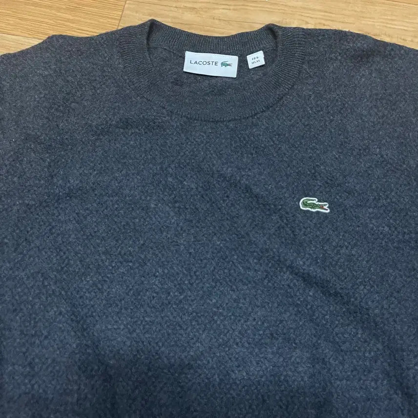 [BUNJANG] Lacoste Wool Knit Charcoal Gray XL / 라코스테 울니트 차콜그레이 XL사이즈 (6사이즈)