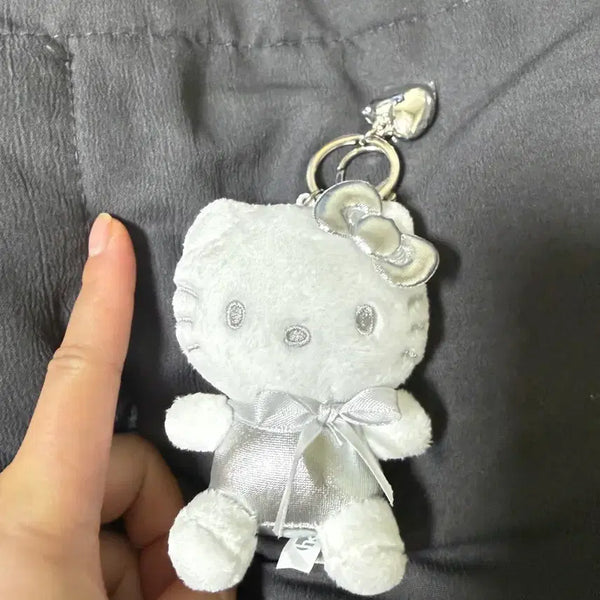 [BUNJANG] Sanrio Hello Kitty Silver Keyring Charm / 실버 헬로키티 키링인형