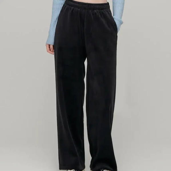 [BUNJANG] Blackup Velour Banding Pants / 블랙업 자체제작 벨로아 밴딩팬츠
