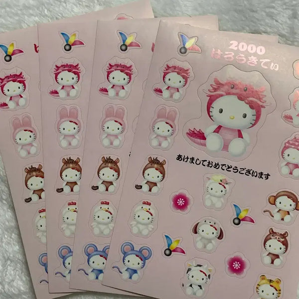 [BUNJANG] Hello Kitty 2000 Zodiac Sticker Set / 헬로키티 2000년 십이간지 스티커 십이지 스티커