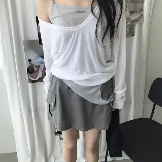 [BUNJANG] Hereb4 Tail Sleeveless Top / Hereb4 tail 슬리브리스